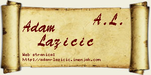Adam Lazičić vizit kartica